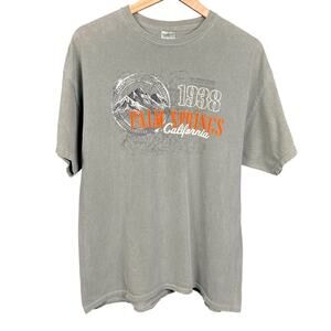 Y2K Palm Springs California 1938 Tourist T-Shirt - Sage - Size XL